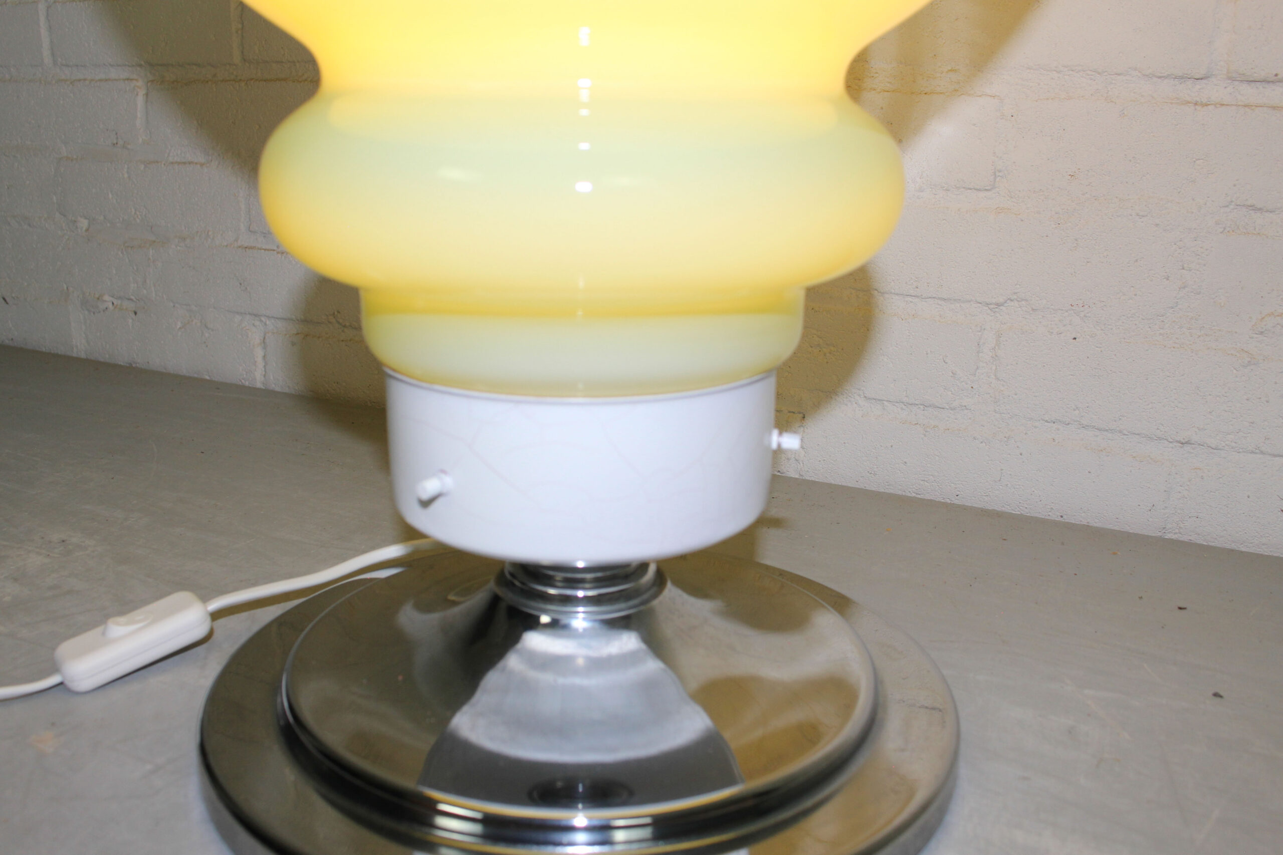 Large Italian Space Age Murano Style Glass Table Lamp (57 cm) - Image 8