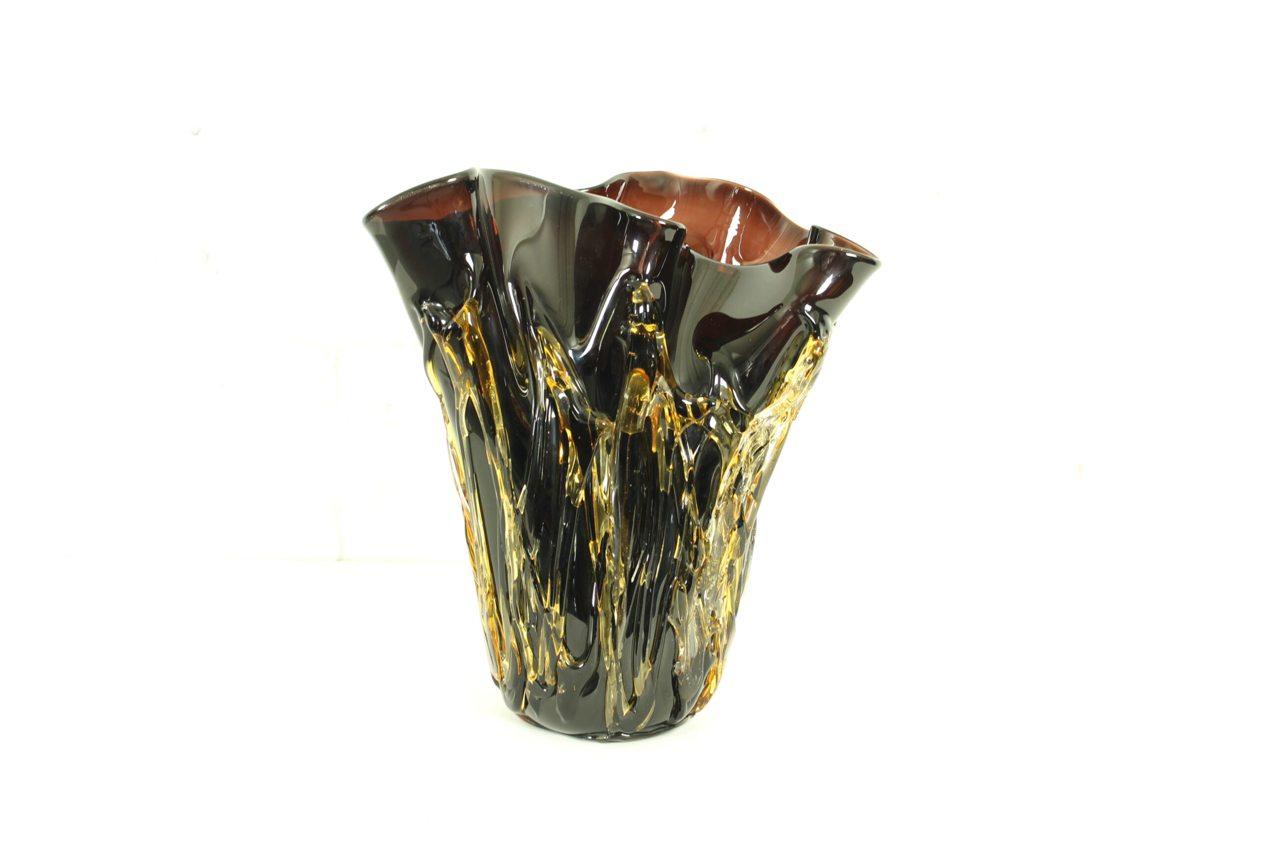 Large Murano Glass Vase by Enrico Cammozzo (with COA) - Image 4