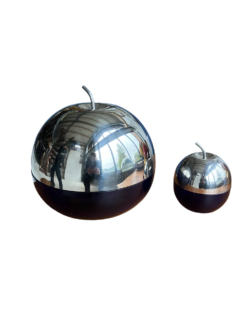 Morinox Apple Sugar Bowl and Decorative Object in the Style of Ettore Sottsass